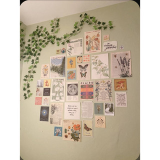 Set 20 Poster Tranh Dán Tường Trang Trí Bàn Học Phòng Ngủ, Tranh TreoTường Phong Cách Nghệ Thuật Aesthetic Memory Prints