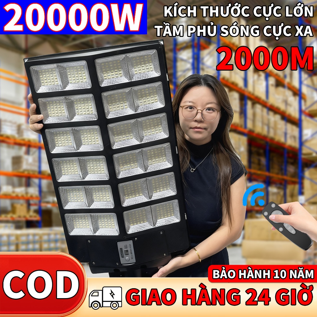 Đèn LED năng lượng mặt trời 10000-20000W, Đèn năng lượng mặt trời cho sân vườn, Đèn năng lượng mặt trời, Chống nước IP67