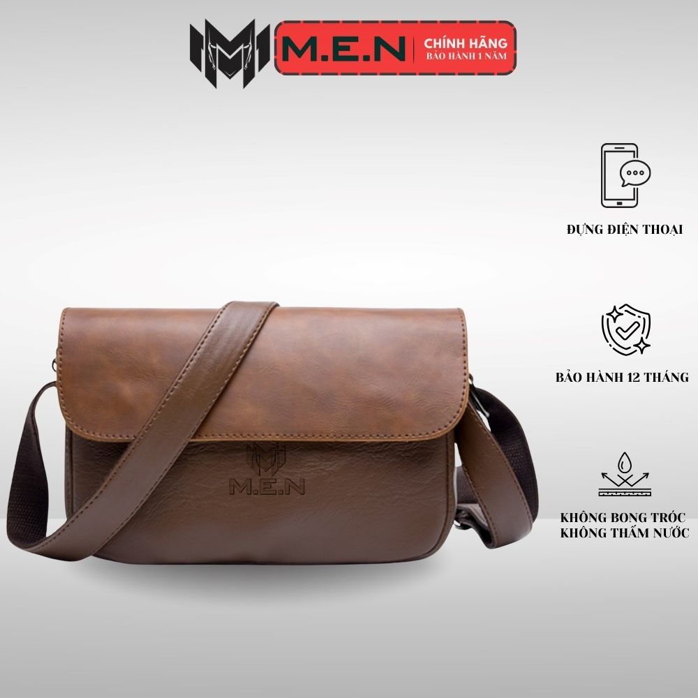 Túi đeo chéo da kiểu hàn Plain Men [Siêu Rẻ]