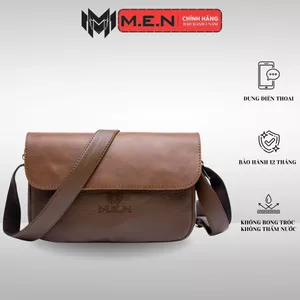 Túi đeo chéo da kiểu hàn Plain Men [Siêu Rẻ]