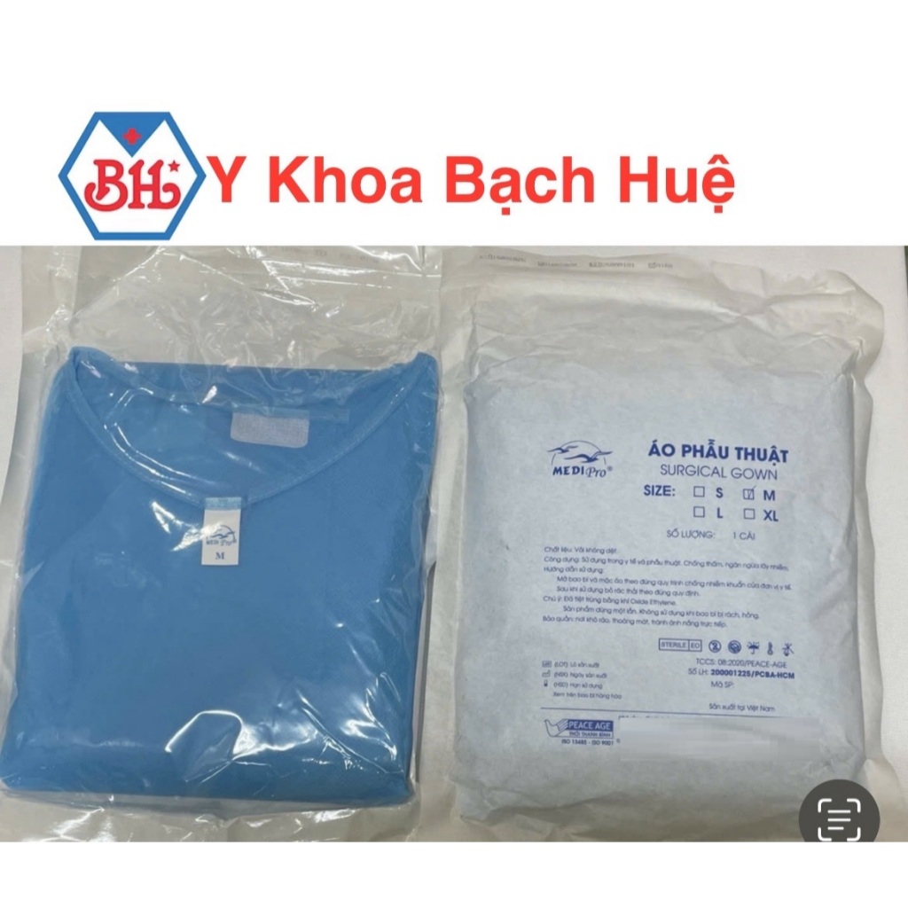 Áo giấy phẫu thuật TTB ,Áo phẫu thuật y tế dùng 1 lần – Chất liệu thoáng mát, an toàn, tiện lợi