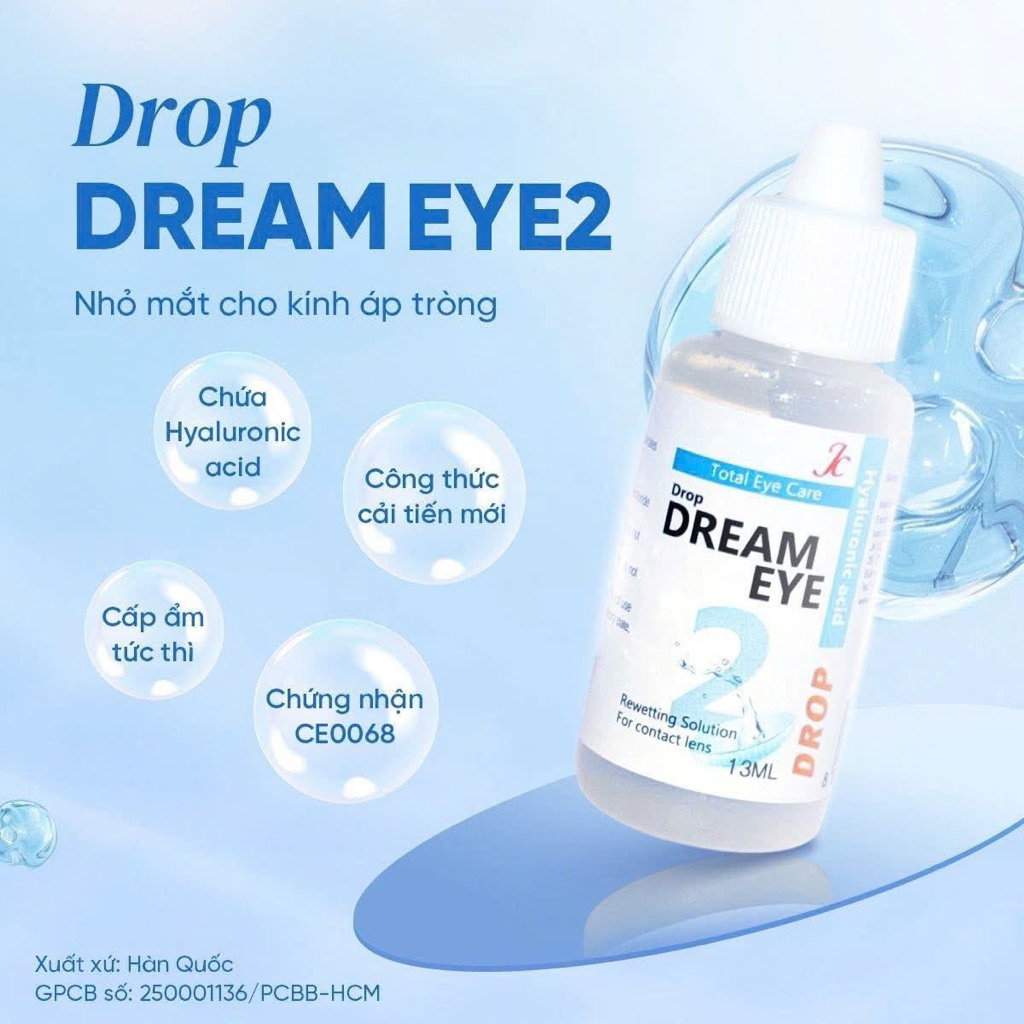 Nhỏ mắt lens dành cho mắt nhạy cảm Dream eye drop thể tích 13ml