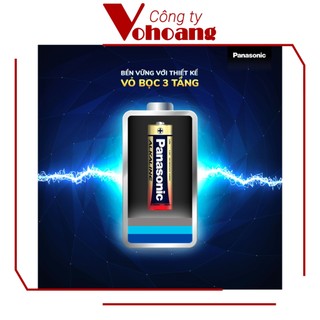 Vỉ 2 viên tiểu Panasonic Alkaline AA LR6T dung lượng cao, chống chảy, tương thích mọi thiết bị