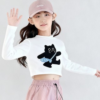 ÁO DàI Tay Bé GáI MớI ThiếT Kế HọA TiếT HoạT HìNh đơN GiảN áO DàI Tay áO Thun Bé GáI