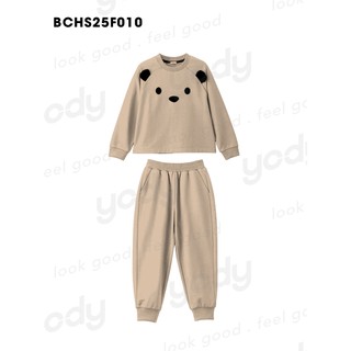Bộ đồ dài thu đông cho bé YODY hình gấu vải mềm mại ấm áp BCHS25F010
