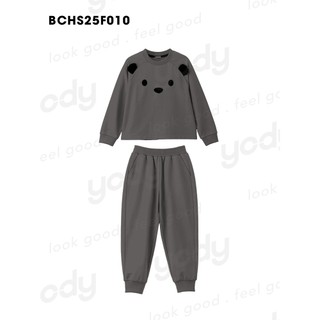 Bộ đồ dài thu đông cho bé YODY hình gấu vải mềm mại ấm áp BCHS25F010
