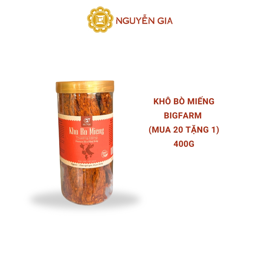 Khô Bò Miếng Bigfarm (Mua 20 Tặng 1) 150g / 400g NGDAV009