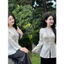 Bộ Bà Ba Gấm Lụa Đính Nút Ngọc - Set Bà Ba Đơn Giản | Đồ Lam An Nhiên