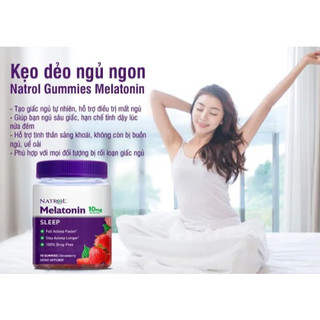 Kẹo dẻo hỗ trợ ngủ ngon 10mg Natrol Melatonin Gummies 140V - CÔ THƯ MARKET