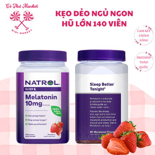 Kẹo dẻo hỗ trợ ngủ ngon 10mg Natrol Melatonin Gummies 140V - CÔ THƯ MARKET