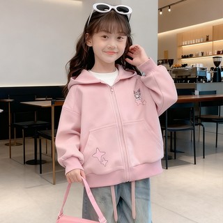 ÁO KhoáC HồNg Có Mũ Cho Bé GáI, HọA TiếT HoạT HìNh ThờI Trang, Phù HợP áO KhoáC Bé Trai