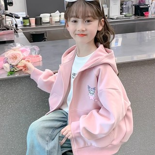 ÁO KhoáC HồNg Có Mũ Cho Bé GáI, HọA TiếT HoạT HìNh ThờI Trang, Phù HợP áO KhoáC Bé Trai