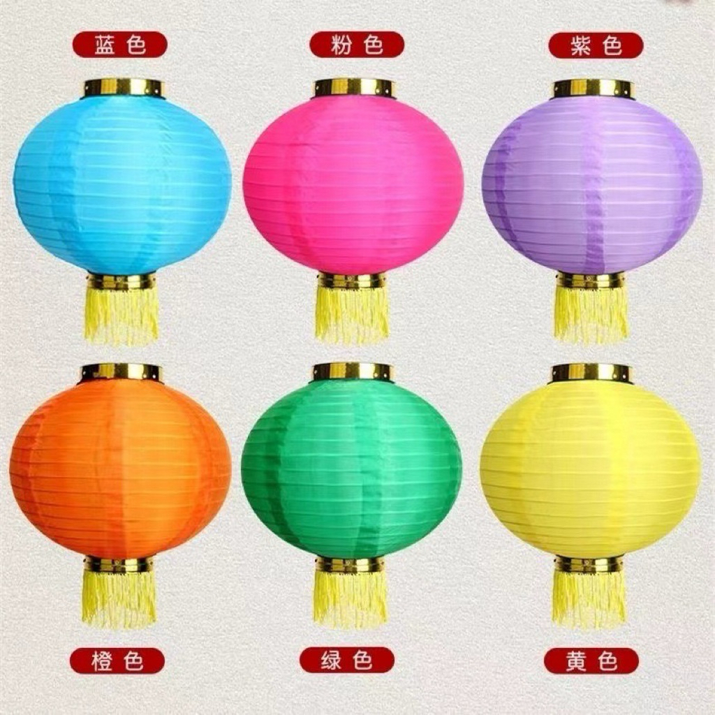 Đèn Lồng vải tròn có tua rua trang trí Tết , nhà hàng, quán cà phê chống nước,Đền Chùa,trường học lễ hội giá rẻ