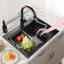 Chậu rửa bát phủ lớp sơn nano đen, có lớp phủ chống trầy xước và chống tĩnh điện, kháng khuẩn.