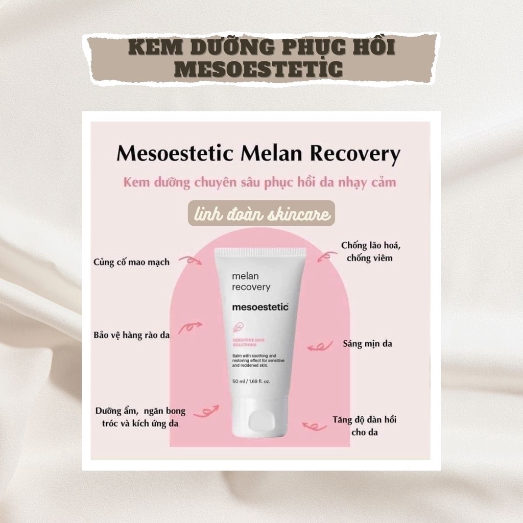 Kem Dưỡng Phục Hồi Cho Da Nhạy Cảm Mesoestetic Recovery Melan