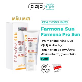 Kem Chống Nắng Farmona Sun Face Cream SPF50 Oil Free 50ml