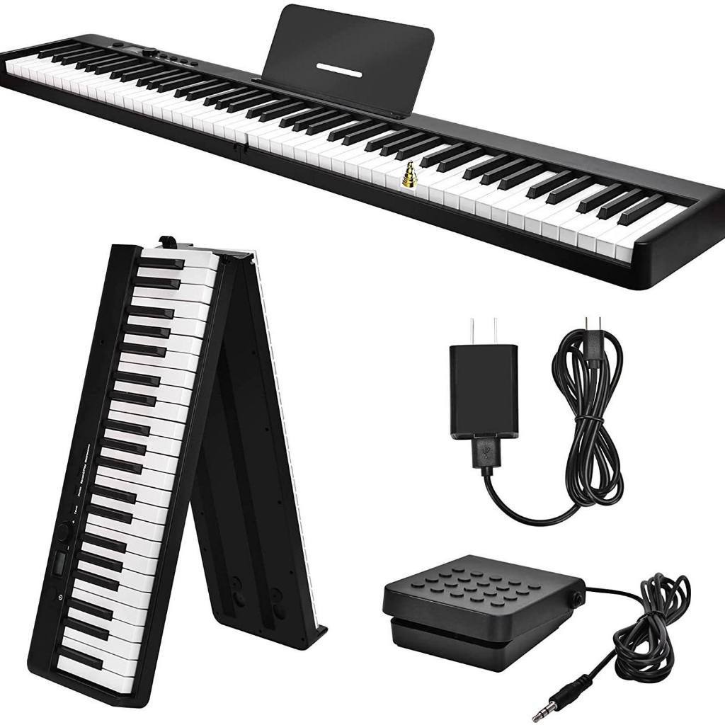 Đàn Piano Điện Gấp Gọn Expose DE-66/DE-88  88 Phím Nặng Cảm Lực Kết Nối Bluetooth MIDI