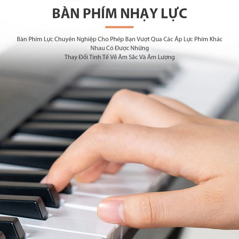 Đàn Piano Điện Gấp Gọn Expose DE-66/DE-88  88 Phím Nặng Cảm Lực Kết Nối Bluetooth MIDI