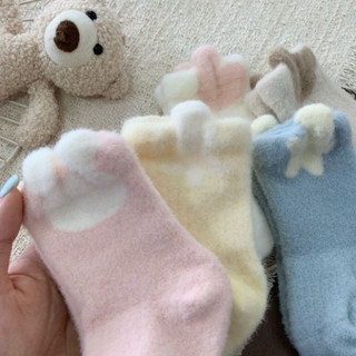 Set 6 tất lông thỏ tone màu ngọt ngào pastel cho bé gái