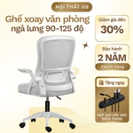 Ghế văn phòng, ghế công thái học lưng lưới, kê tay điều chỉnh và đệm lưng kép hỗ trợ giảm đau cột sống GVP021 — ảnh 1