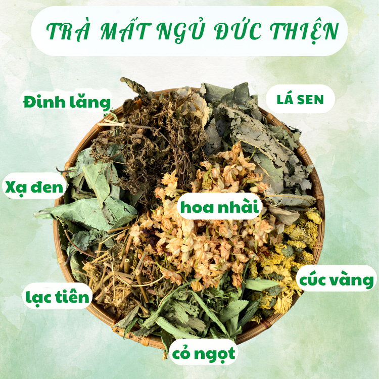 Trà Mất Ngủ Đức Thiện (150g) - Dành Cho Người Mất Ngủ Kinh Niên, Ngủ Không Sâu Giấc