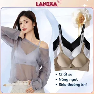 Áo ngực nữ cao cấp su đúc mềm mịn co giãn linh hoạt đệm vừa 3D nâng đỡ định hình form V1 LANIXA A960