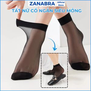Tất nữ cổ ngắn siêu mỏng chất vải lưới mềm mại thoáng khí, Vớ nữ co giãn thoải mái ZANABRA T9111