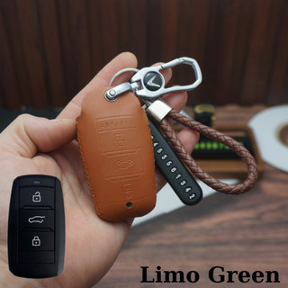 Bao da chìa khóa VinFast Limo Green da bò cao cấp, logo VinFast sang trọng, nhiều màu thời thượng, bền đẹp và tinh tế
