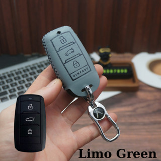 Bao da chìa khóa VinFast Limo Green da bò cao cấp, logo VinFast sang trọng, nhiều màu thời thượng, bền đẹp và tinh tế