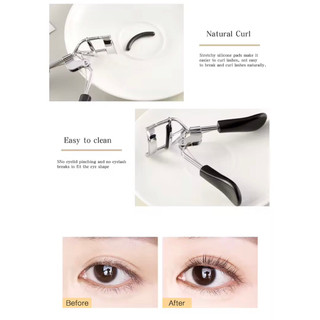 Kẹp Bấm Mi Cong 3D Uốn Cong Lông Mi Đệm Silicon Chất Liệu Hợp Kim Cao Cấp MakeUp Mắt