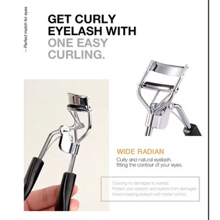 Kẹp Bấm Mi Cong 3D Uốn Cong Lông Mi Đệm Silicon Chất Liệu Hợp Kim Cao Cấp MakeUp Mắt
