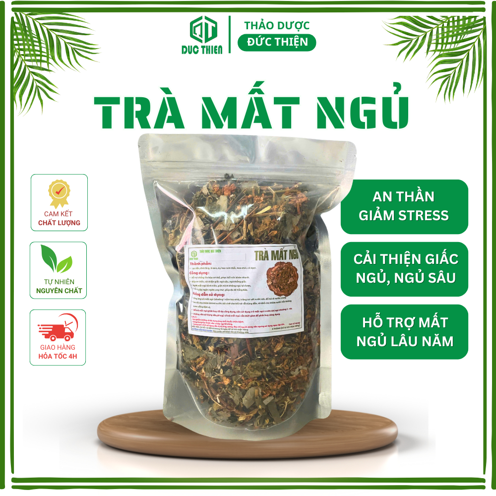 Trà Mất Ngủ Đức Thiện (500g) - Dành Cho Người Mất Ngủ Kinh Niên, Ngủ Không Sâu Giấc