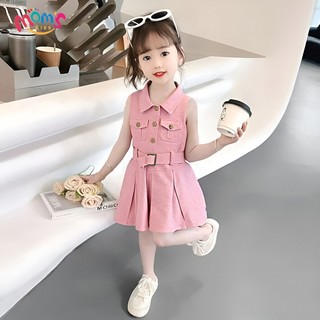 Đầm Váy thu đông kiểu Hàn cho bé gái 3 12t Thiết kế nhấn eo, chất liệu váy cho bé gái váy bé gái 11