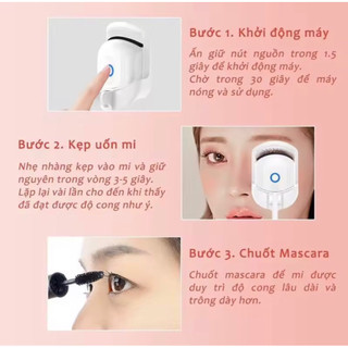 Kẹp máy bấm uốn mi điện thông minh sạc USB nhỏ gọn đa năng làm cong nhanh chóng