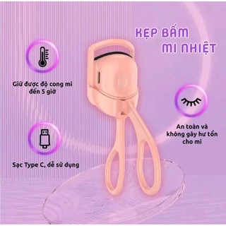 Kẹp máy bấm uốn mi điện thông minh sạc USB nhỏ gọn đa năng làm cong nhanh chóng
