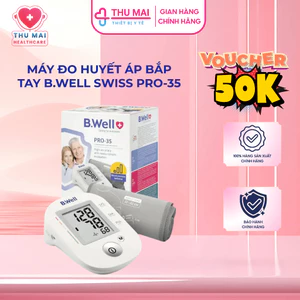 Máy đo huyết áp bắp tay B.Well Swiss PRO-35 Nhập khẩu Thụy Sỹ Bảo hành chính hãng 2 năm