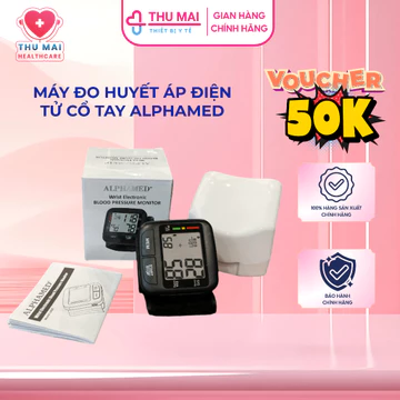 [VOUCHER 50K MỞ BÁN] Máy đo huyết áp cổ tay ALPHAMED thương hiệu Đức, hàng chính hãng, bảo hành 3 năm