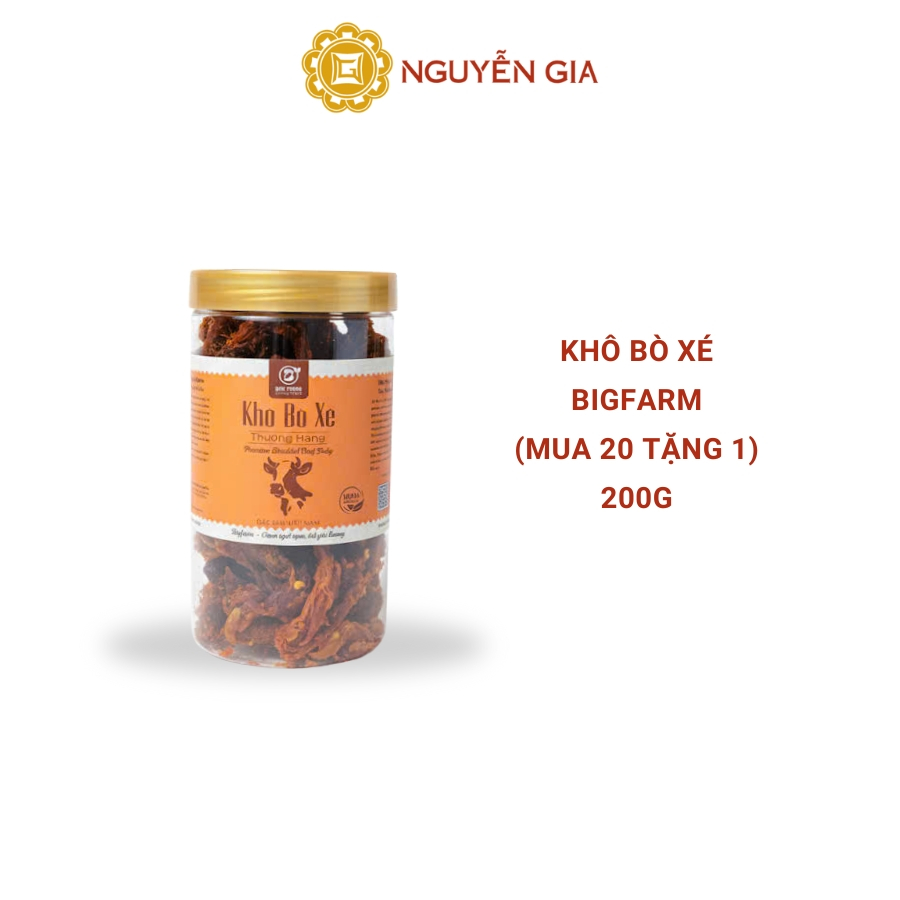 Khô Bò Xé Bigfarm (Mua 20 Tặng 1) 150g / 200g / 300g NGDAV008