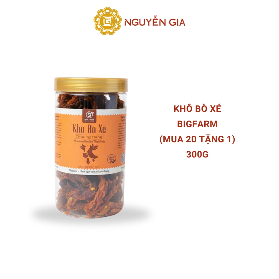 Khô Bò Xé Bigfarm (Mua 20 Tặng 1) 150g / 200g / 300g NGDAV008