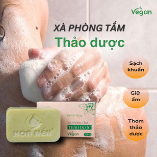 Xà Phòng Thảo Dược thiên nhiên 100g - Hoa Nén - Giảm mụn lưng, mẩn ngứa, dưỡng ẩm <TẶNG TÚI TẠO BỌT>