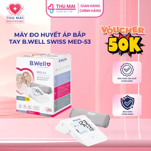 Máy đo huyết áp bắp tay B.Well Swiss MED-53 giúp phát hiện rối loạn nhịp tim PAD bảo hành 2 năm