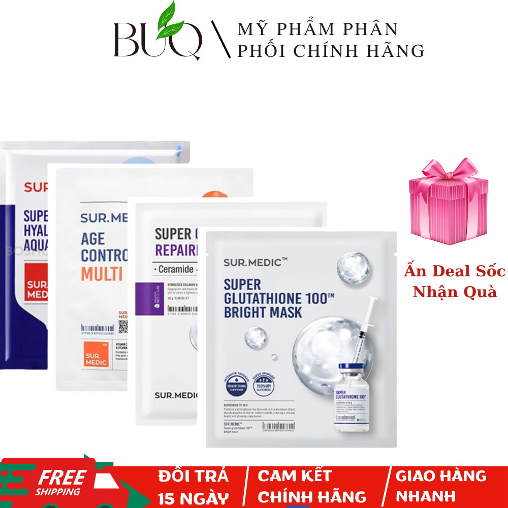 glutathione mt n Dng Trng Sur.Medic Bright Mask Th Ngay Mt N Glutathione