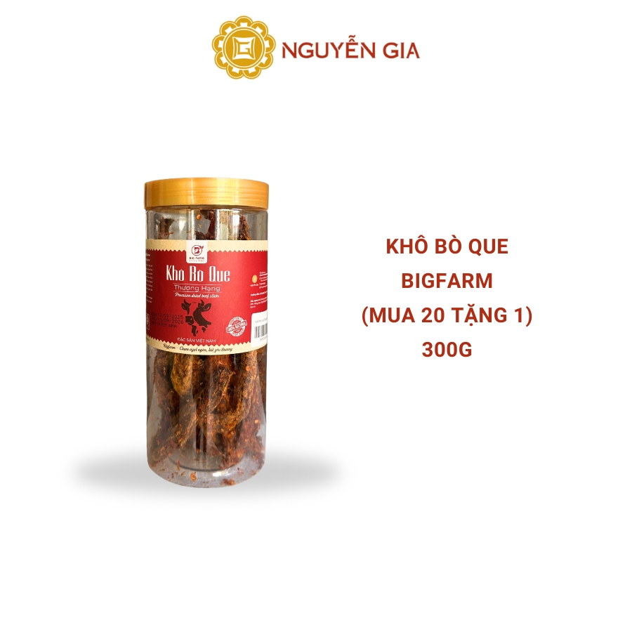 Khô Bò Que Bigfarm (Mua 20 Tặng 1) 300g NGDAV007