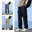 Quần Kaki Túi Hộp Nam Ống Rộng Cạp Chun, Quần Cargo Pants Ống Suông Retro Unisex K06