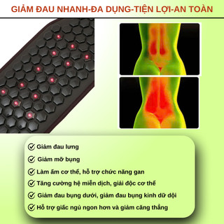Đai Đá Nóng Hàn Quốc Carefit Công Nghê Nhiệt Sâu Kết Hợp Đèn Hồng Ngoại