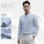 Áo Sơ Mi Nam Dài Tay Cổ Tàu (6 màu) GRAYHOMME linen kẻ sọc cá tính chất vải đũi thoáng mát - TB130