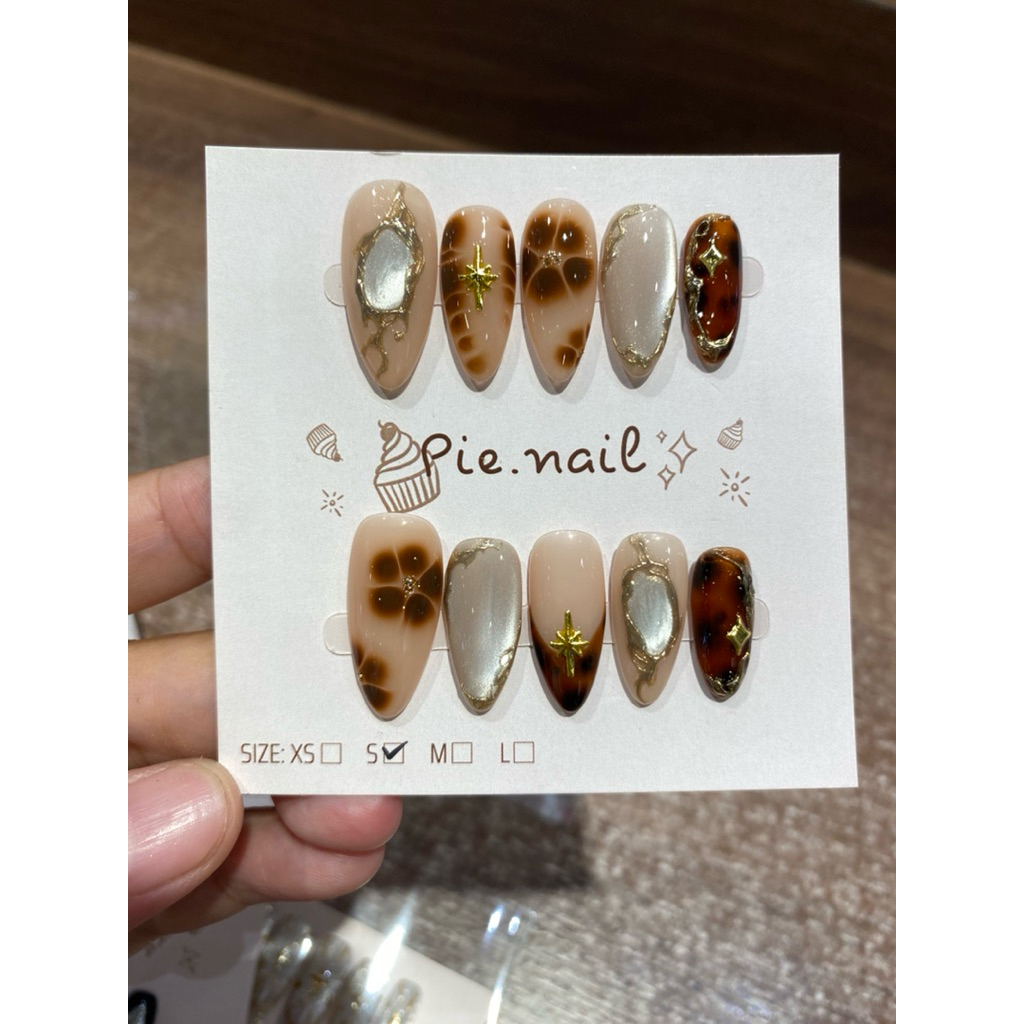 440. nailbox tone thạch nâu, nude. Nail mùa thu