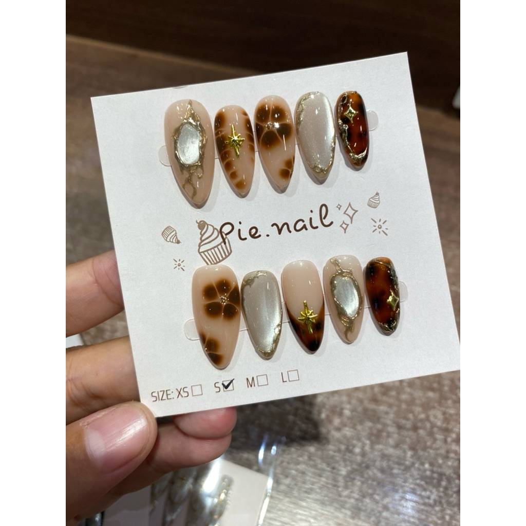 440. nailbox tone thạch nâu, nude. Nail mùa thu