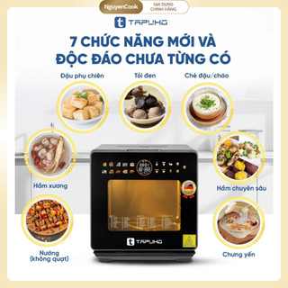 [CHÍNH HÃNG] Nồi Chiên Hấp Hơi Nước Đa Năng TAPUHO TSF16 Color PLUS 16L - 70 Chứ Năng, BH 30 Tháng
