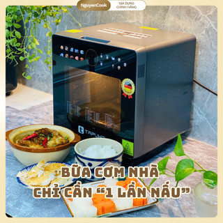 [CHÍNH HÃNG] Nồi Chiên Hấp Hơi Nước Đa Năng TAPUHO TSF16 Color PLUS 16L - 70 Chứ Năng, BH 30 Tháng